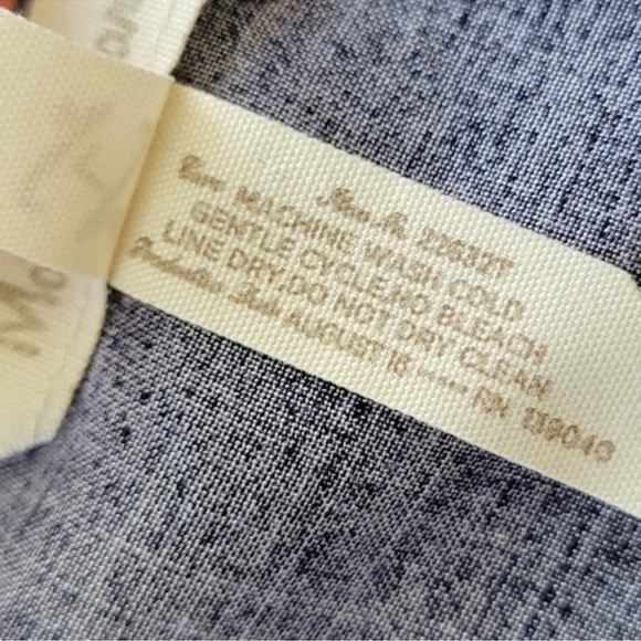 Matilda Jane Bohemian Orange and Navy Patterned Crochet Blouse Size Medium - Picture 11 of 11